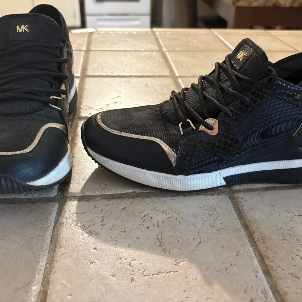 Michael Kors Women’s Black Heel Sneakers